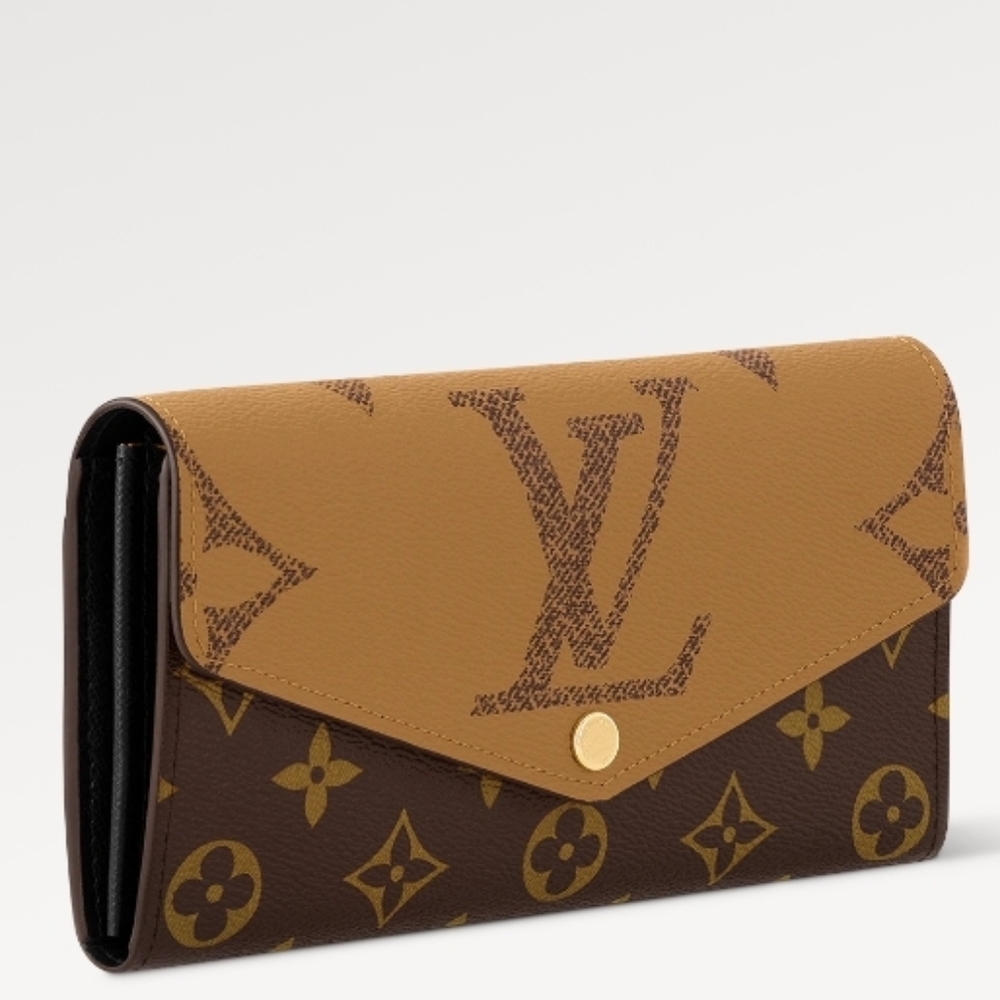 MSRP $885 LOUIS VUITTON LV REVERSE MONOGRAM M80726 Sarah Wallet - Picture 4 of 16